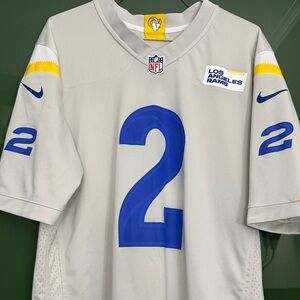 Nike Robert Woods Los Angeles Rams #2 Bone Alternate Game Jersey Men’s Medium